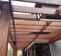 Wood shade arbor restoration Wood shade arbor restoration