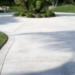 Cleaned concrete