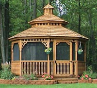 Wood gazebo restoration