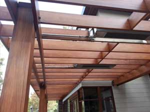 Wood shade arbor restoration