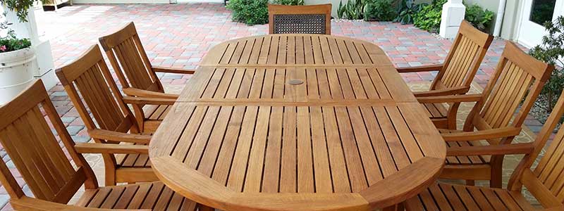 Teak Table Refinishing