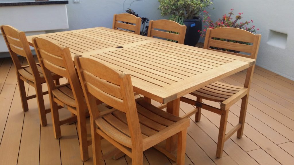 Wooden table & chairs