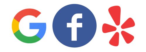 Review us on google, facebook, and yelp