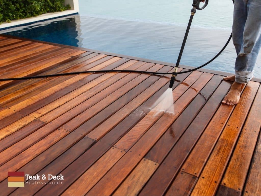 proper cleaning of ipe wood deck