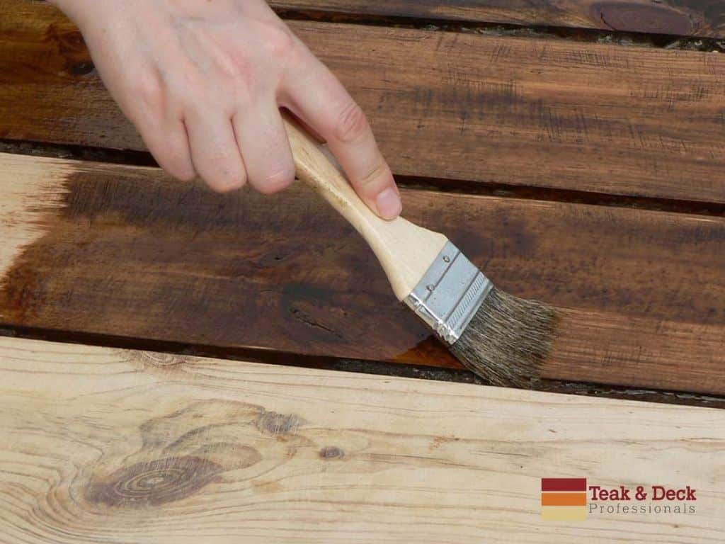 wood deck sealing