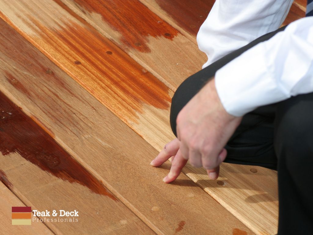 Assess the damage on the deck