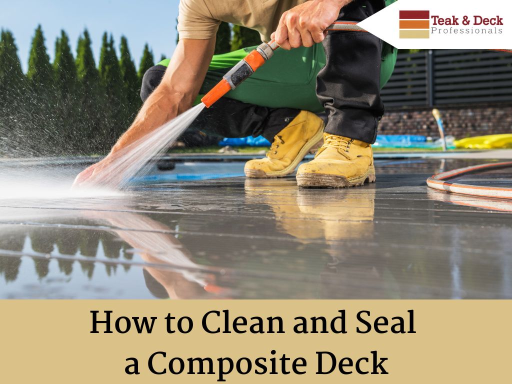 How to clean a composite deck