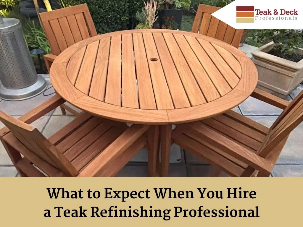 Teak refinishing: what to expect feature image