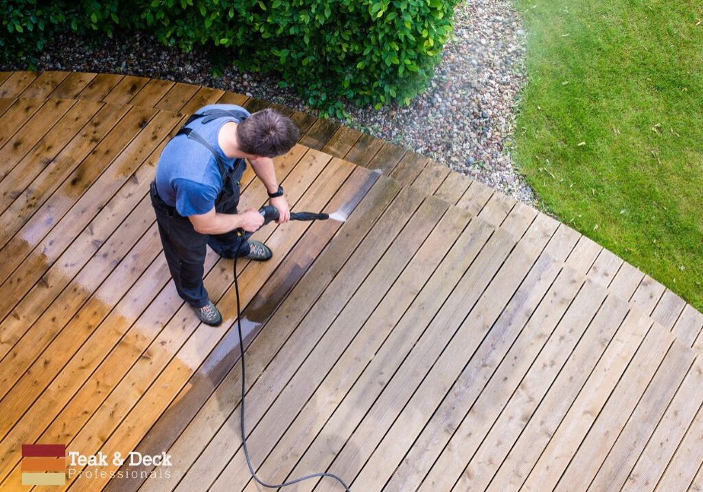 Wash away debris deck