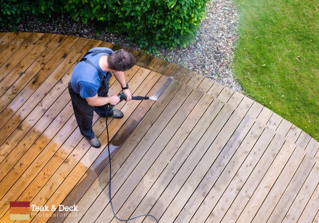 Wash away debris deck